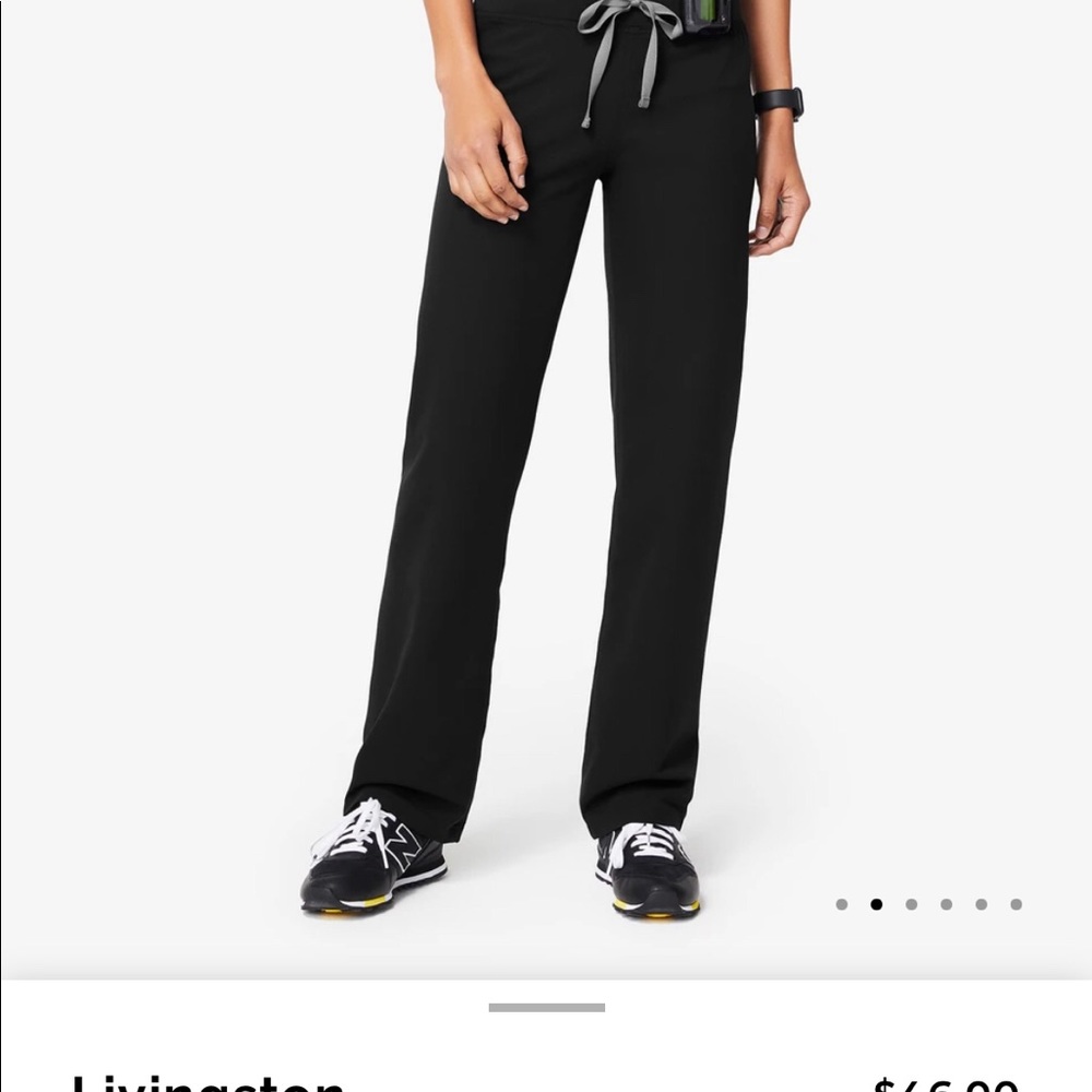 Figs women’s scrub pants black Livingston